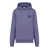 Dior Men's  Fw21 Logo Alphabet Embroidered Solid Color Pullover Purple Blue