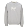 Dior Men's  Graffiti Signature Printing Loose Gray