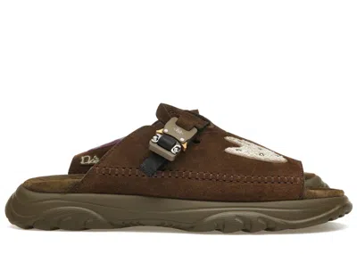 Pre-owned Dior Men's  Htown Cactus Jack Sneakers In Coffee In Brown