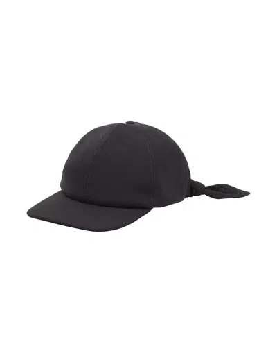 Pre-owned Dior Men's  Logo Baseball Cap With Bow In Black