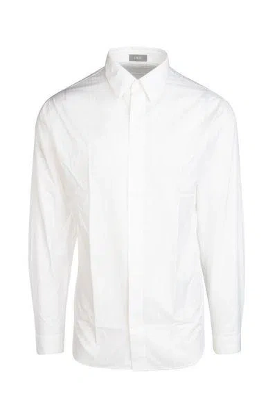 Dior Homme Jacquard Long In White