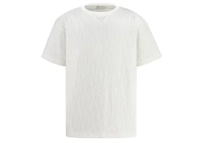 Pre-owned Dior Men's  Oversized Oblique T-shirt In White