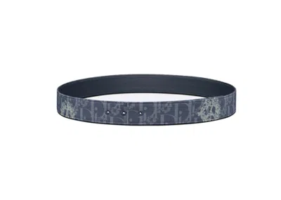 Pre-owned Dior Men's  Reversible Belt Strap In Blue