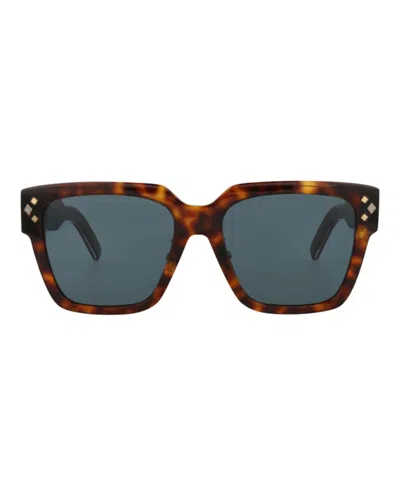 Pre-owned Dior Men's  Roundframe Acetate Optical Frames In Green Black Transparent (dm50004f/53/097)