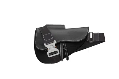 Pre-owned Dior Men's  Saddle Bag In Black