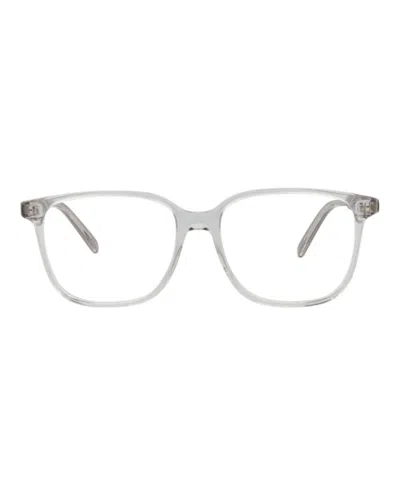 Pre-owned Dior Men's  Squareframe Acetate Optical Frames In Black Black Transparent (dm50051i/52/001)