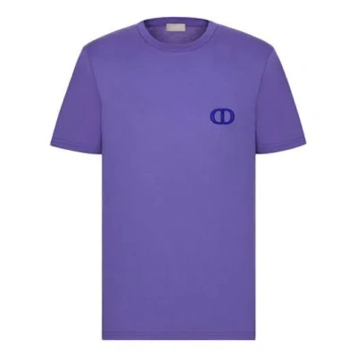 Dior Men's  Ss21 Knit Short Sleeve Purple
