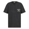 Dior Men's  Ss22 Alphabet Printing Round Neck Short Sleeve Gray T-shirt In Black