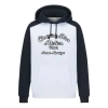 Dior Men's  Ss22 Embroidered Logo Pattern Loose Hooded Colorblock Long Sleeves White In Black