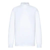 Dior Men's  Ss22 Logo Plain Weave Knit Long Sleeves White T-shirt In White
