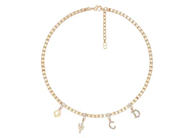 Pre-owned Dior Men's  X Cactus Jack Necklace In Gold/white