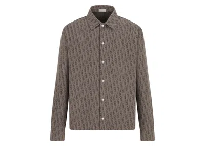 Pre-owned Dior Men's  X Cactus Jack Overshirt In Brown/black In Multi