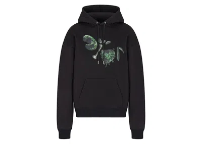 Pre-owned Dior Men's  X Cactus Jack Oversized Hooded Sweatshirt In Black