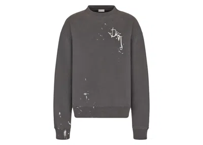 Pre-owned Dior Men's  X Cactus Jack Oversized Sweatshirt In Gray