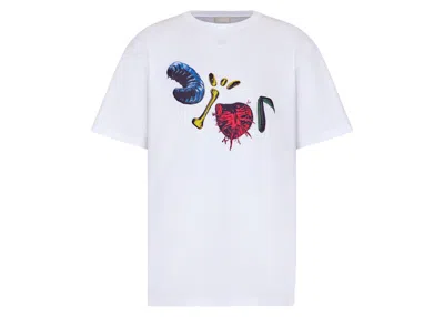 Pre-owned Dior Men's  X Cactus Jack Oversized T-shirt In White