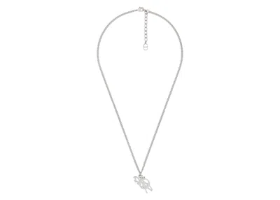Pre-owned Dior Men's  X Cactus Jack Pendant Necklace In Silver/white
