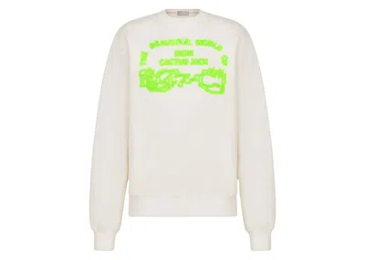 Pre-owned Dior Men's  X Cactus Jack Sweatshirt In White
