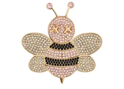 Pre-owned Dior Men's  X Kaws Bee Pin In Pink