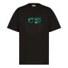 Dior Men's  X Kenny Scharf Crossover Knit Short Sleeve Black