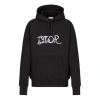 Dior Men's  X Peter Doig Crossover Fw21 Logo Embroidered Pullover Black
