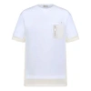Dior Men's  X Sacai Crossover Fw21 Large Cotton Short Sleeve White T-shirt