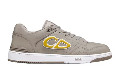 Pre-owned Dior Men's  X Stone Island B57 Low Sneaker Sneakers In Gray/yellow In Multi