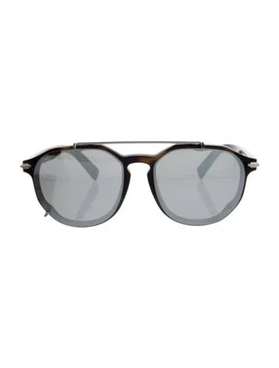 Pre-owned Dior Men Diorblacksuit Ri Aviator Sunglasses In Black