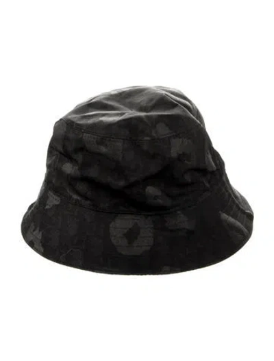Pre-owned Dior Men Diorissimo Bucket Hat In Black