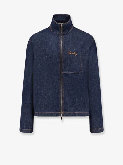 Dior Men Ling Denim Jacket In Blue