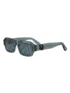 Dior Men's Oblique S2i 52mm Rectangular Sunglasses In Blue