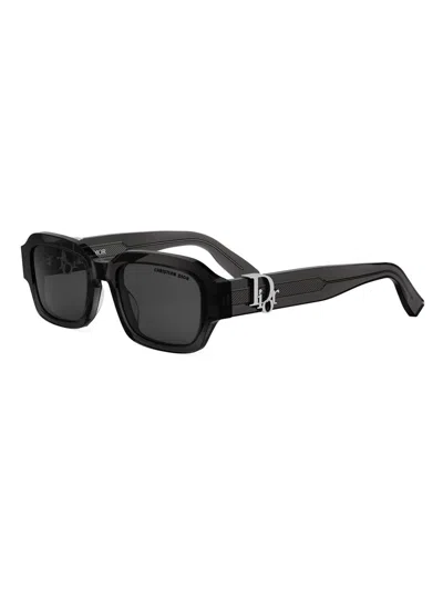 DIOR MEN'S DIOROBLIQUE S2I 52MM RECTANGULAR SUNGLASSES