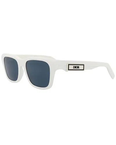 Dior Men's Dm40052i 53mm Polarized Sunglasses In White