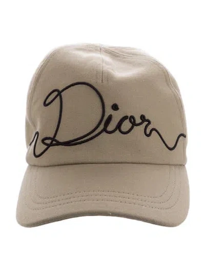 Pre-owned Dior Men Embroidered Baseball Hat