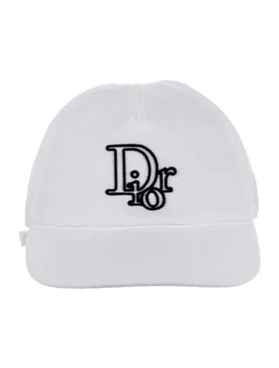 Pre-owned Dior Men Embroidered Baseball Hat In White