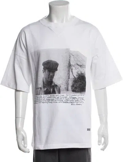 Pre-owned Dior Men Graphic Print Short Sleeve In White