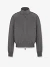 Dior Men Harrington  Icons Virgin Wool And Cashmere Jacket In Gray