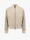 Dior Men Leather And Wool Jacket With Cd Icon Logo In Multi