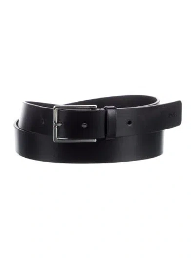 Pre-owned Dior Men Leather Buckle In Black