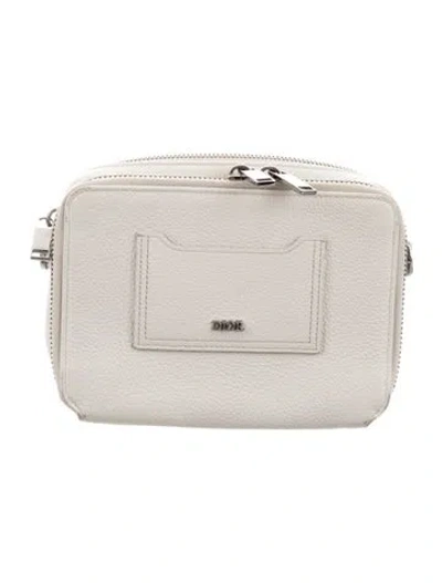 Pre-owned Dior Men Leather Minaudière In Neutral