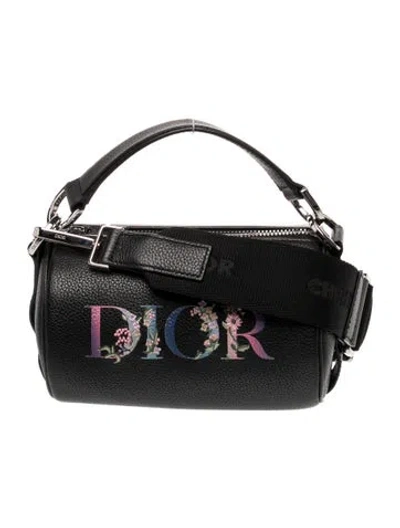 Pre-owned Dior Men Leather Roller Mini In Black