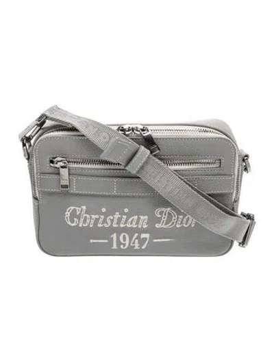 Pre-owned Dior Men Leather Safari In Gray