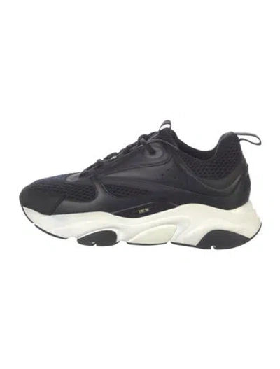 Pre-owned Dior Men Leather Sneakers In Blue
