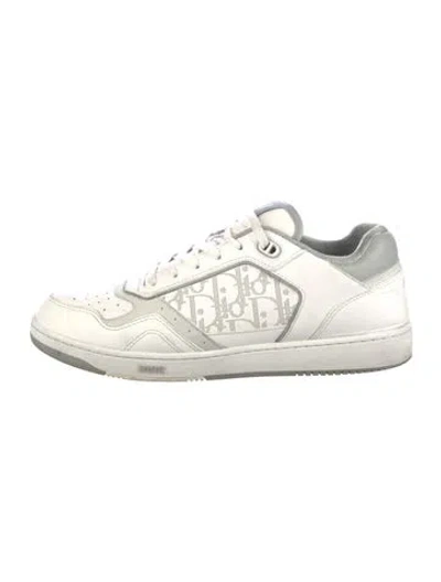Pre-owned Dior Men Leather Sneakers In White