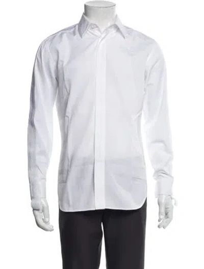 Pre-owned Dior Men Long Sleeve Dress Shirt In White