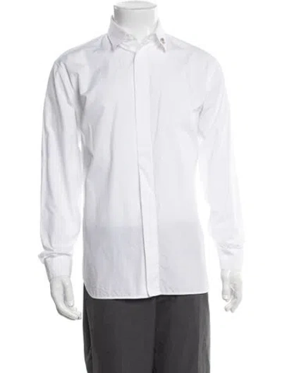Pre-owned Dior Men Long Sleeve Dress Shirt In White