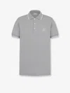 Dior Men Melange Cotton Polo Shirt In Gray