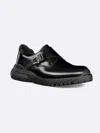 Dior Men Mocassino Derby In Pelle Con Fibbia In Alluminio Con Dettaglio Logo In Multi