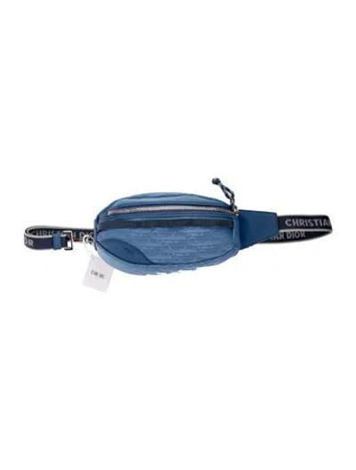 Pre-owned Dior Men Nylon Scarab Sling 2024 W/ Tags In Blue