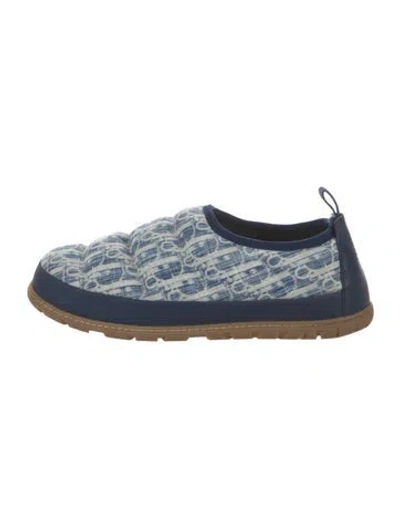 Pre-owned Dior Men Oblique Jacquard Oblique Jacquard Loafers In Blue
