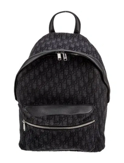 Pre-owned Dior Men Oblique Jacquard Rider 2022 In Black